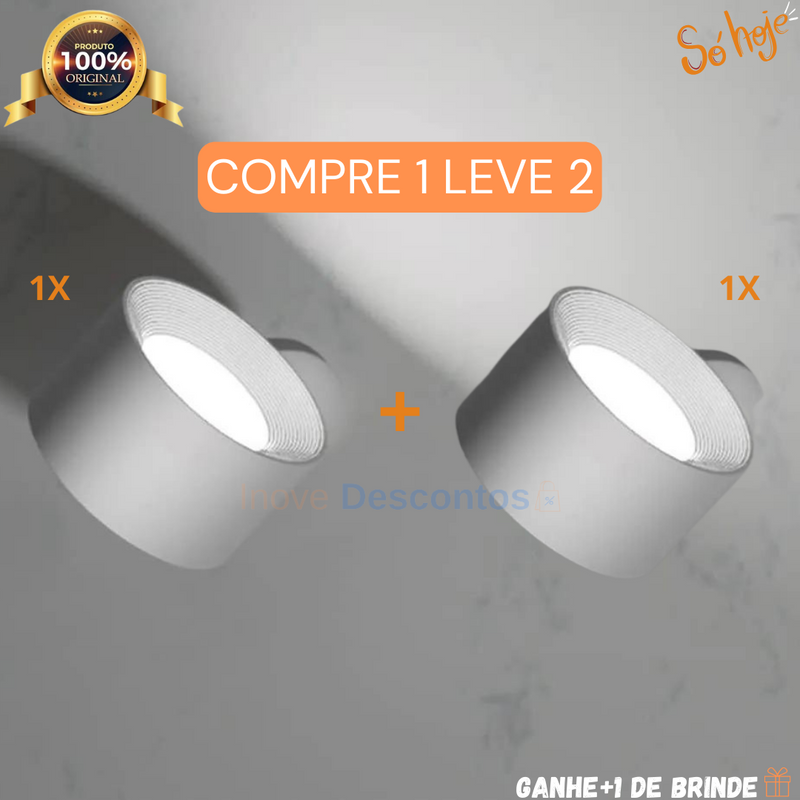 Kit 2 Luminárias Rotativas sem Furo Lumi-Lux (COMPRE 1 LEVE 2) - Lemon Express