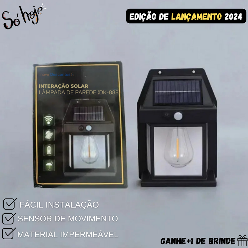 Kit Luminárias Solar á Prova d'água com Sensor de Presença (COMPRE 1 LEVE 2) - Lemon Express