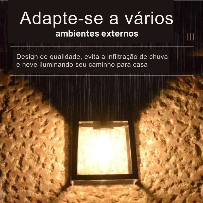 Kit Luminárias Solar á Prova d'água com Sensor de Presença (COMPRE 1 LEVE 2) - Lemon Express