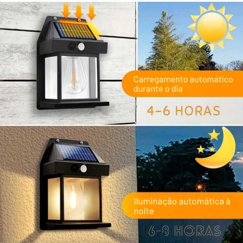 Kit Luminárias Solar á Prova d'água com Sensor de Presença (COMPRE 1 LEVE 2) - Lemon Express