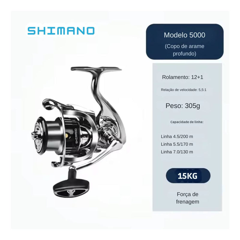 Carretilha Shimano Stella SW Roda Giratória em Metal + Brinde: Boné Shimano - Lemon Express