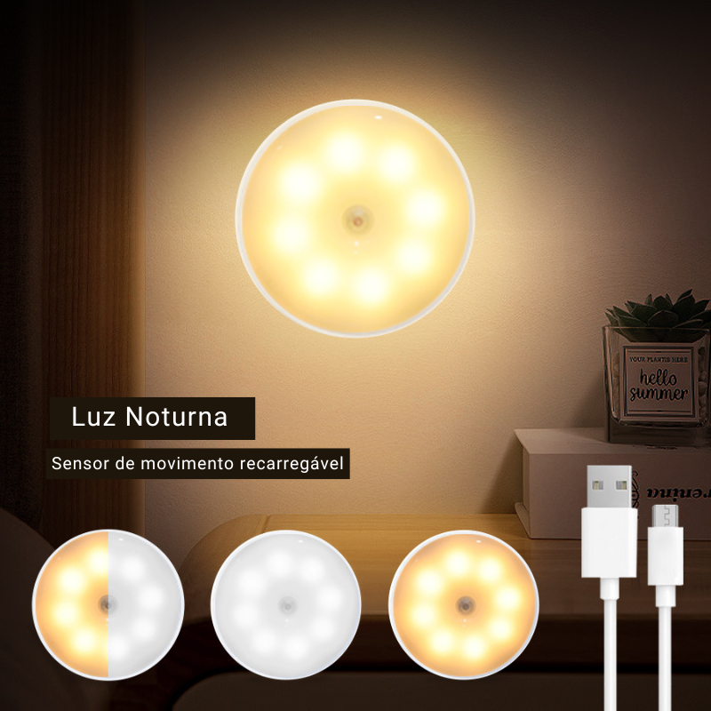 Kit 5 Lâmpadas de Led sem fio (+3 de Brinde) - Lemon Express